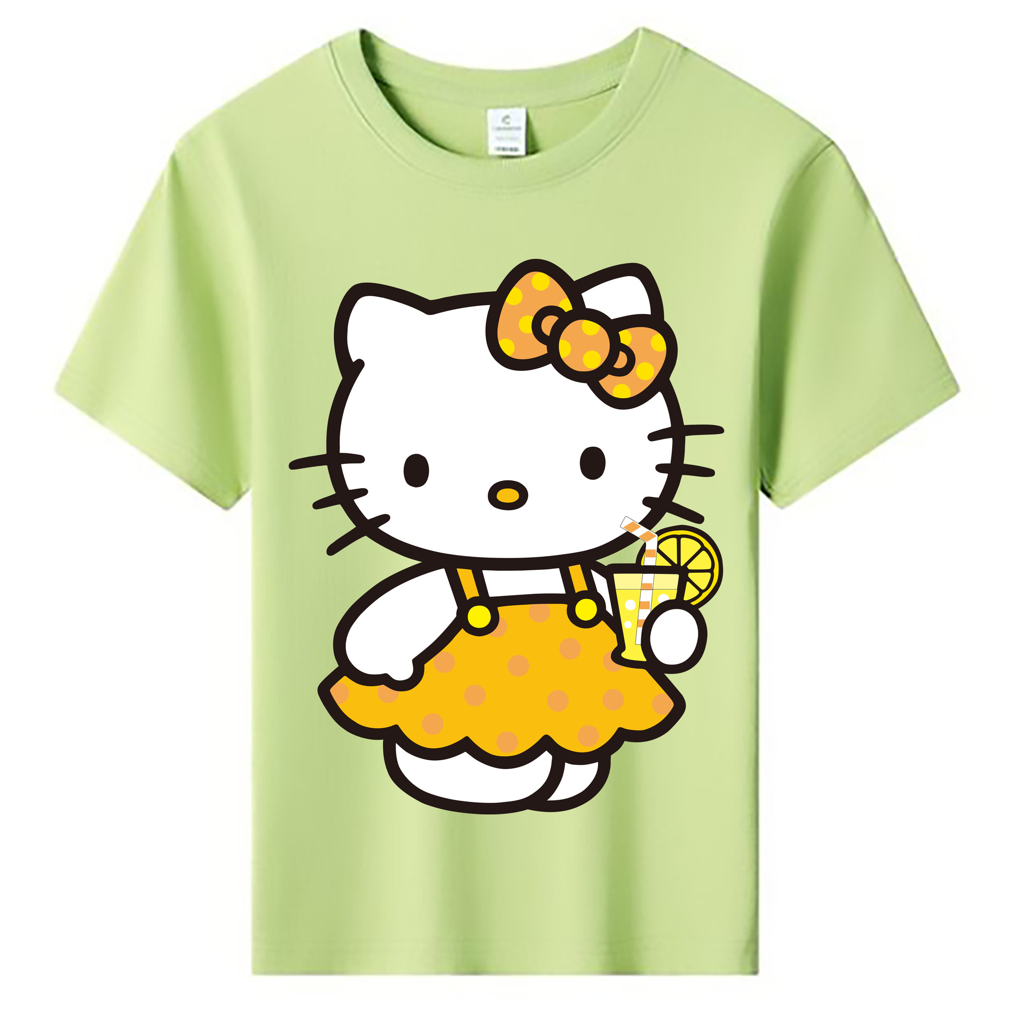 （画像用） Hello Kitty ハローキティ 綿100％キッズTシャツ（フロントプリント）